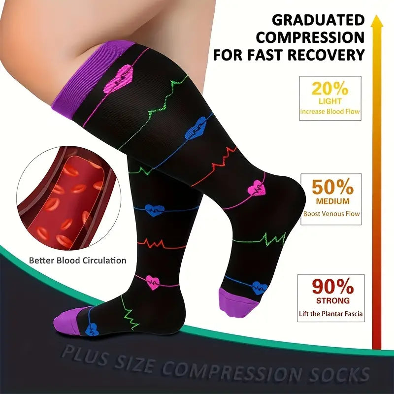 2023 Printed Compression Socks