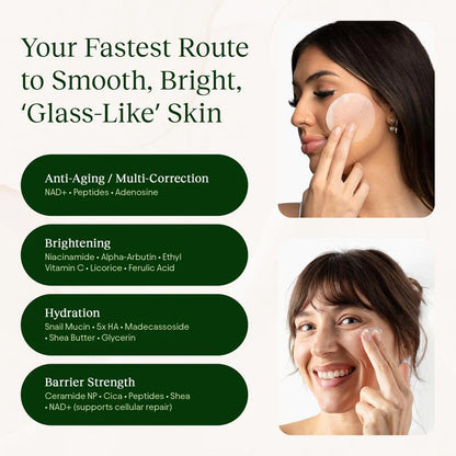 Meowzle Toner Pads & NAD+ Anti-Aging Moisturizing Cream