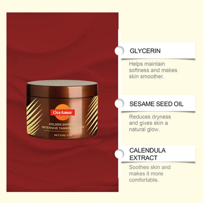 🔥 2025 Summer Hot Sale — Gold Shimmer Tanning Gel | Deep Bronze & Hydrate