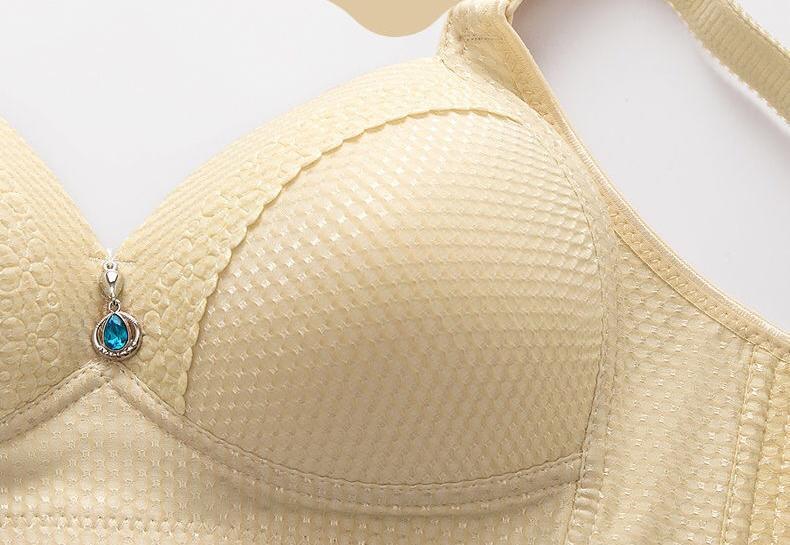 2023 WOMEN BACK BUCKLE COTTON BRAS WIRE FREE PLUS SIZE SHOULDER STRAPS BRASIERES COMFORT