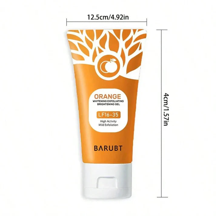 Orange Exfoliating Gel Facial Cleansing Whole Body Scrub Dead Skin Custard