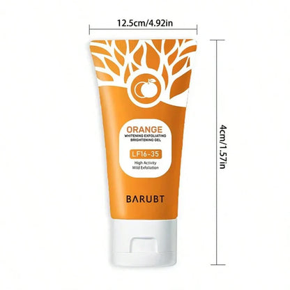 Orange Exfoliating Gel Facial Cleansing Whole Body Scrub Dead Skin Custard