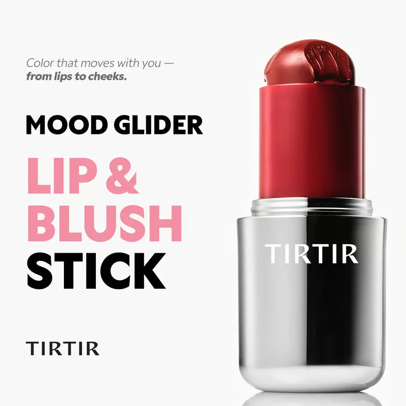 [TIRTIR Official] MOOD GLIDER LIP & BLUSH STICK - Dual Function Compact Makeup Stick for Lips and Cheeks