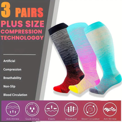 2023 Plus Size Sports Compression Socks