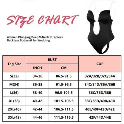 2023  Plunge Backless Body Shaper Bra