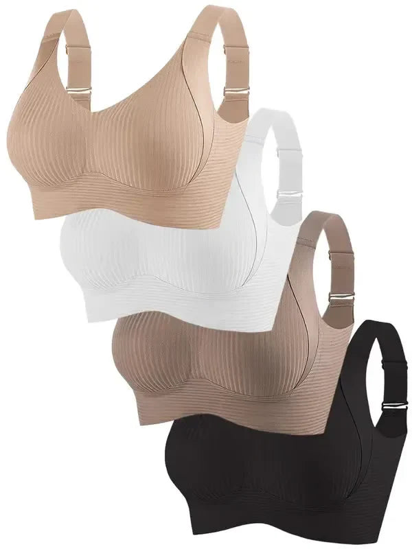 🔥Women's Ribbed Adjustable Wireless Bra