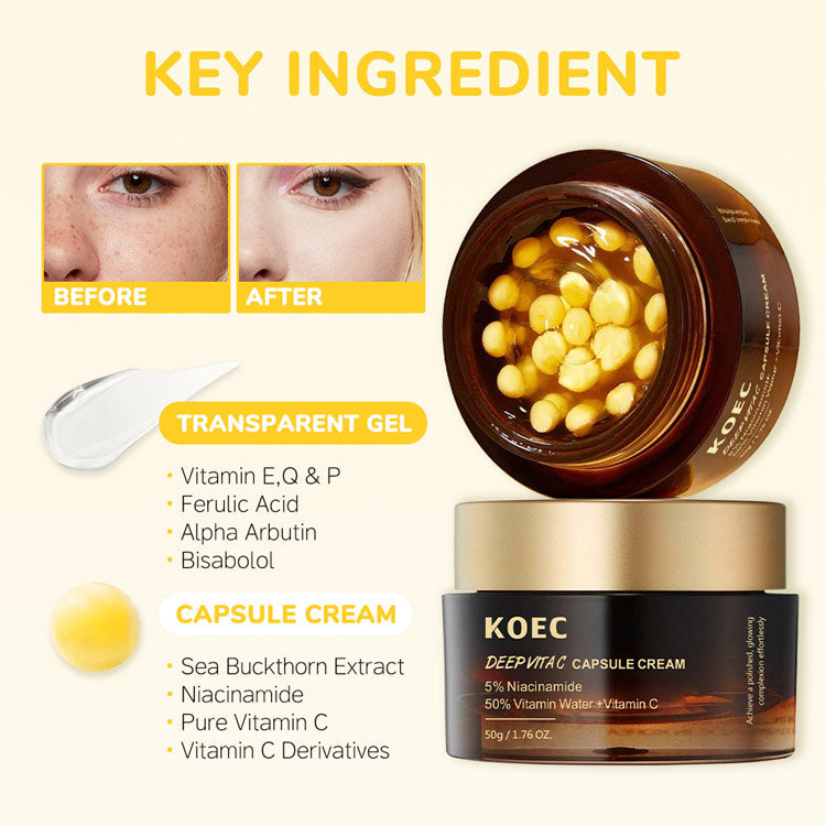Vitamin C Filled Capsule Cream