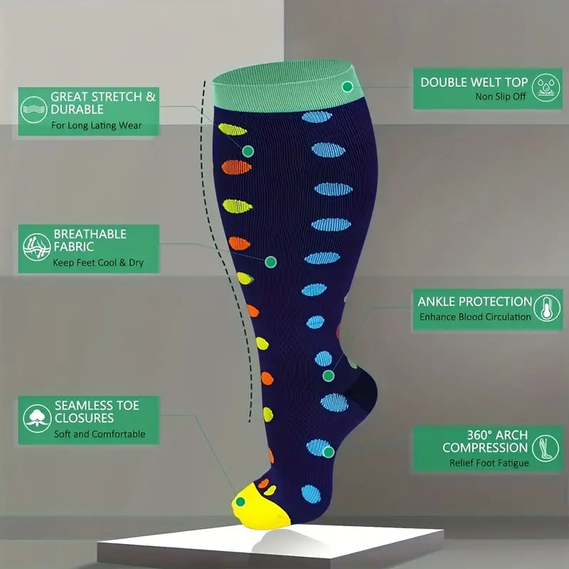 2023 Printed Compression Socks