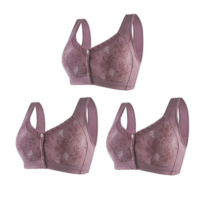 🔥Buy 1 Get 3(3packs)🔥 Mama Cotton Front Closure Bra(Buy 2 sets freee shipping)