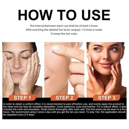 🔥 2025 Summer Hot Sale — Gold Shimmer Tanning Gel | Deep Bronze & Hydrate