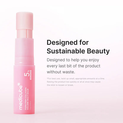 medicube PDRN Pink Collagen Volume Multi Balm Stick | Volufiline, PDRN, NAD, Collagen | Face & Body Balm for Under-Eyes, Neck, Forehead, Smile Lines, Lips | Plumping, Radiance, Line Care | K-Beauty