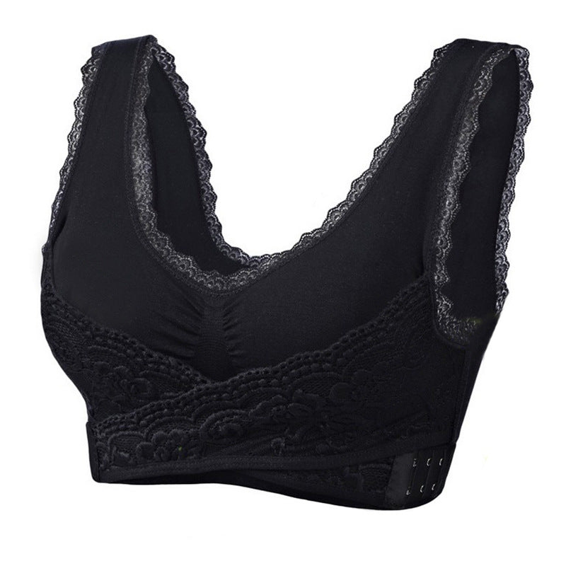 Comfy Corset Adjustable Bra Front Cross Side Buckle Lace Bras