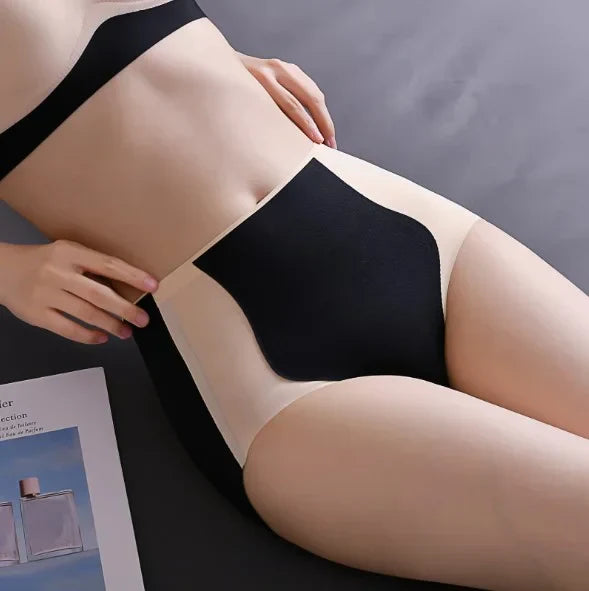 COLOR BLOCK TRACELESS HIP LIFTING SHAPING PANTIES