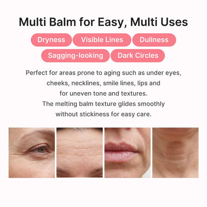 medicube PDRN Pink Collagen Volume Multi Balm Stick | Volufiline, PDRN, NAD, Collagen | Face & Body Balm for Under-Eyes, Neck, Forehead, Smile Lines, Lips | Plumping, Radiance, Line Care | K-Beauty