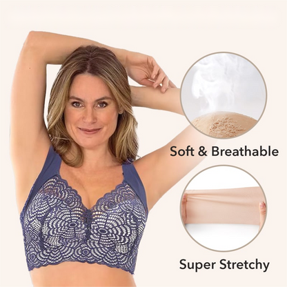 EXTRA LIFT ULTIMATE LIFT STRETCH FULL FIGURE SEAMLESS LACE CUT OUT BRA