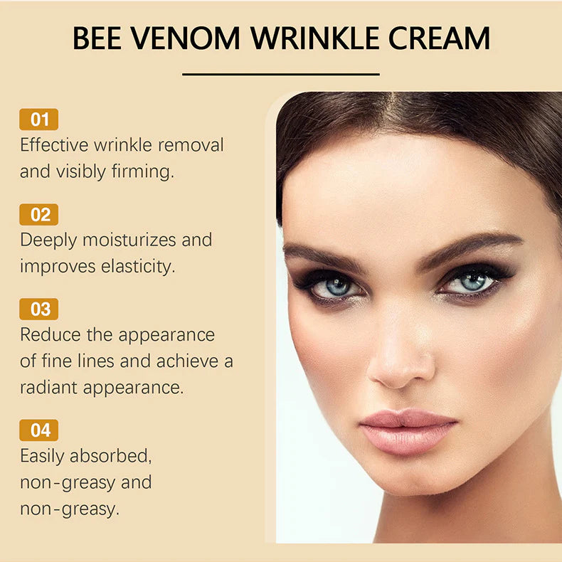 ✨Bee venom facial care ✨Smooth the Look of Wrinkles in 2 minutes — Fast, effective anti-ageing serum — save time and money