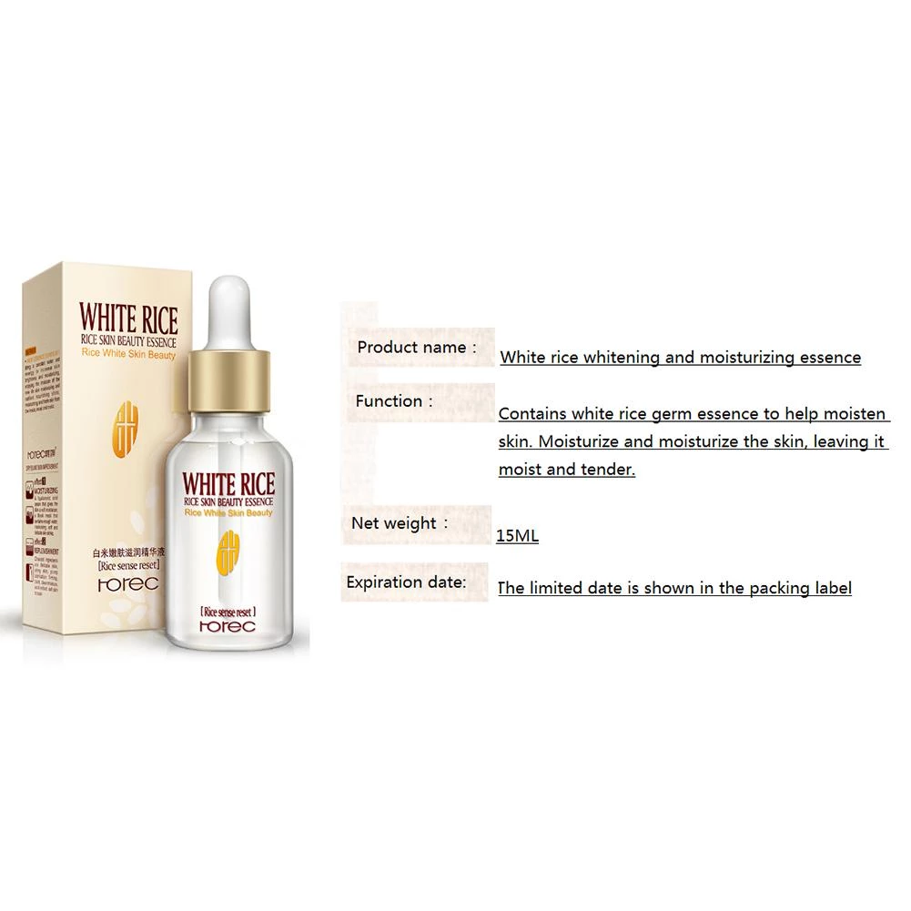 Collagen White Rice Face Serum Hyaluronic Acid Essence