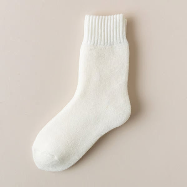 5 Pairs Women's Solid Mid-calf Socks