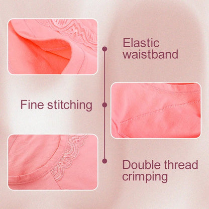 Plus Size High Waist Leak Proof Cotton Panties