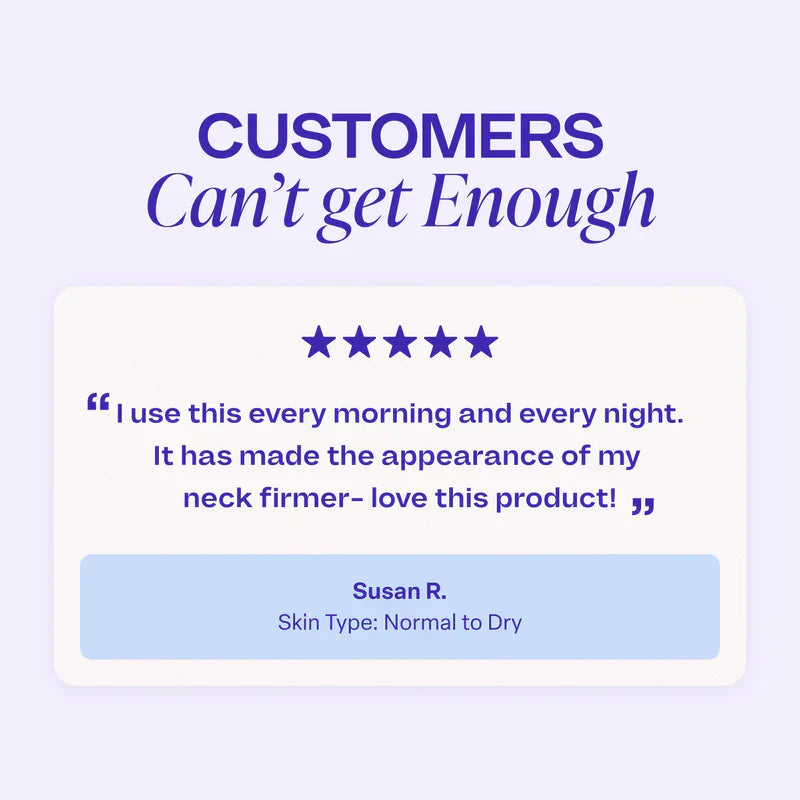 Miracle Neck Cream for "Tech Neck" & "Turkey Neck", Visibly Firmer, Smoother-Looking Skin in 4–8 Weeks
